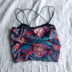 Women's Romwe Boho Cropped Tank